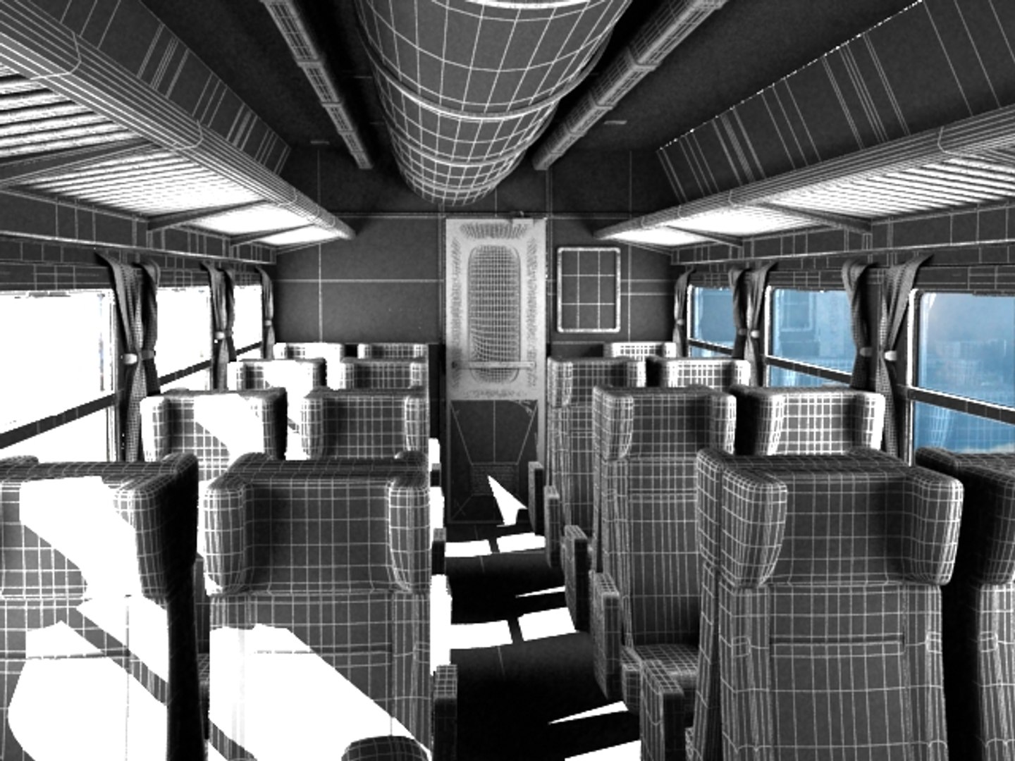 - Train Interior Scene Max