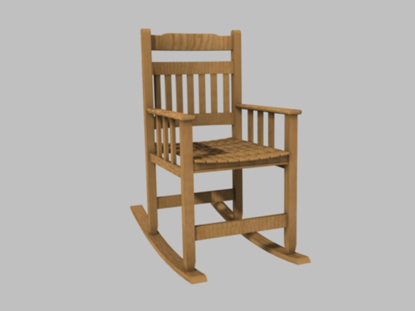 3d Model Wood Rocking Chair