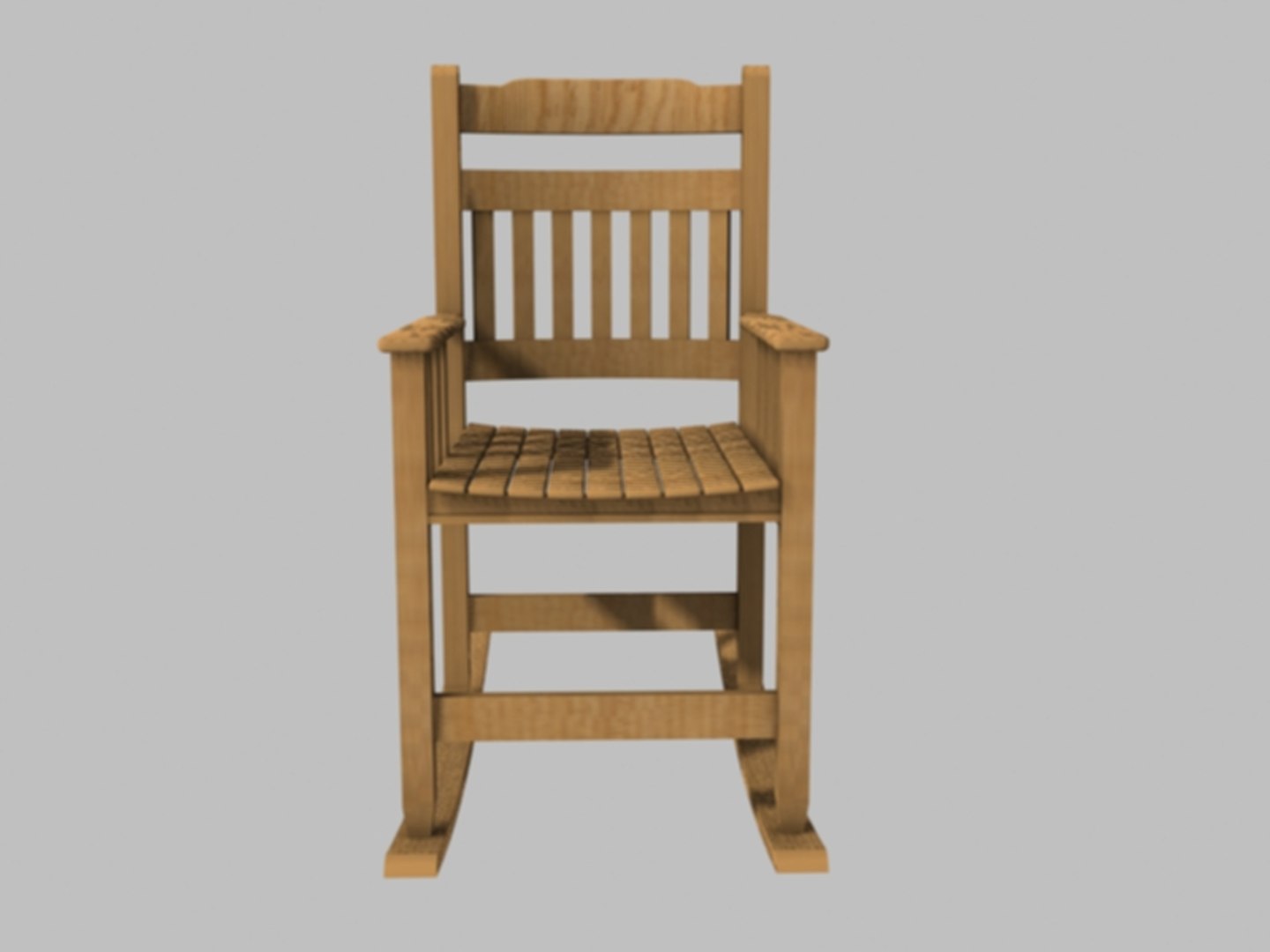 3d Model Wood Rocking Chair