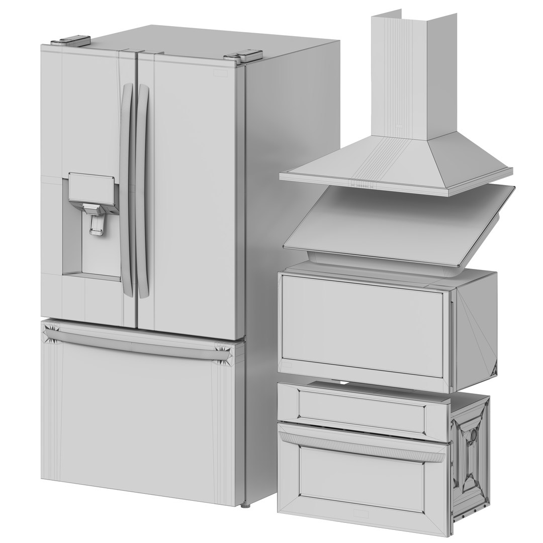 3D LG Appliance Collection 01 Model TurboSquid 1998562