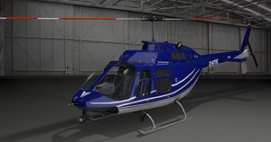 3D model Helicopter Bell 206 JetRanger