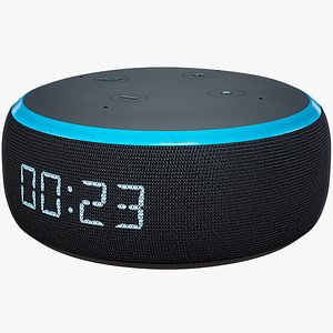 Smart Speaker Amazon Echo Dot Generation 3 Dark Skin 3D model