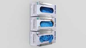latex nitrile gloves wall-mount
