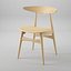 CH33 Hans J. Wegner Cadeira - Assento de Madeira