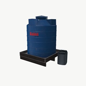 Plastic Water Tank 3D model