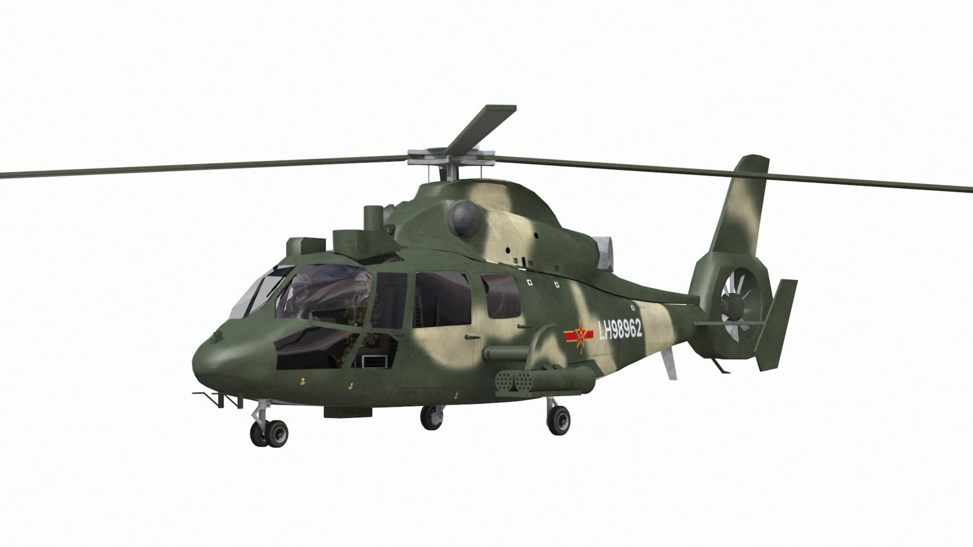3D Chinese Z9 Military Helicopter - TurboSquid 2187911