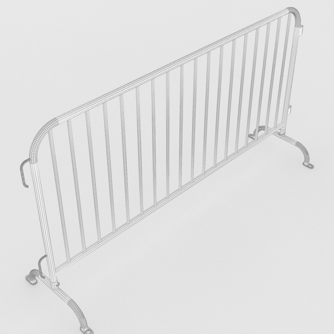 3d Crowd Controll Barrier Model