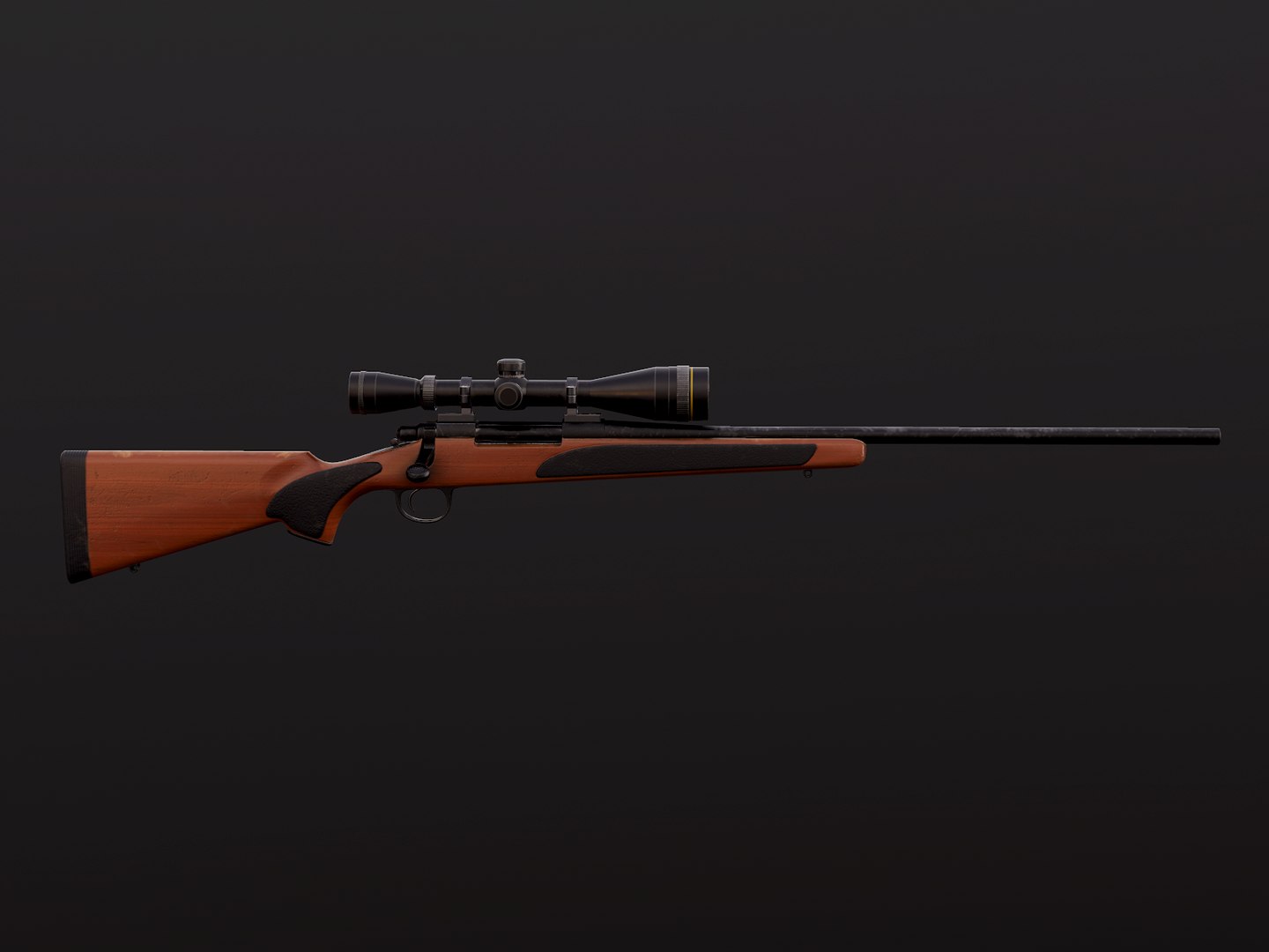 Remington rifle 3D model - TurboSquid 1336590