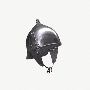Ancient Helmet Batina 3D Model Game Ready PBR Low Poly model