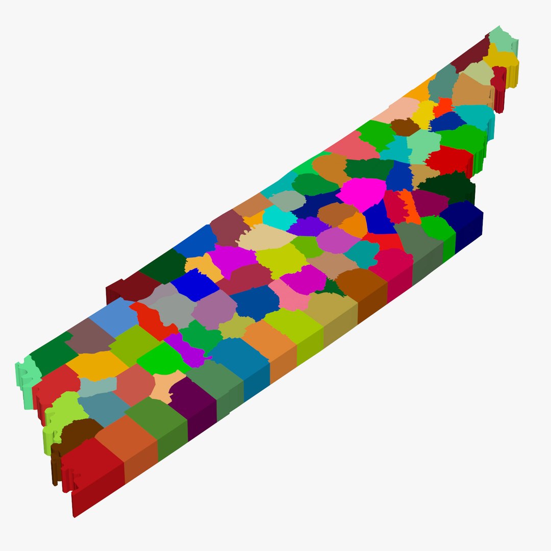 3d model counties tennessee