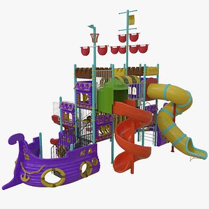 3D Ship Themed Playground Model - 04