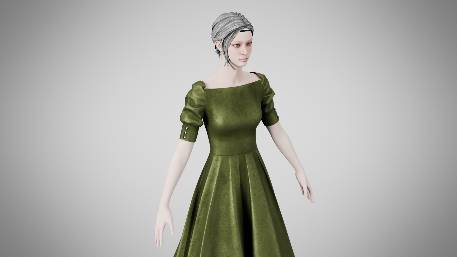 Dress 50 Olive Green Velvet model https://p.turbosquid.com/ts-thumb/Sg/GiOX7d/Gw/3/jpg/1770787313/1920x1080/fit_q87/68381189d7c17e6902acf5e626b189e9dccd5c34/3.jpg