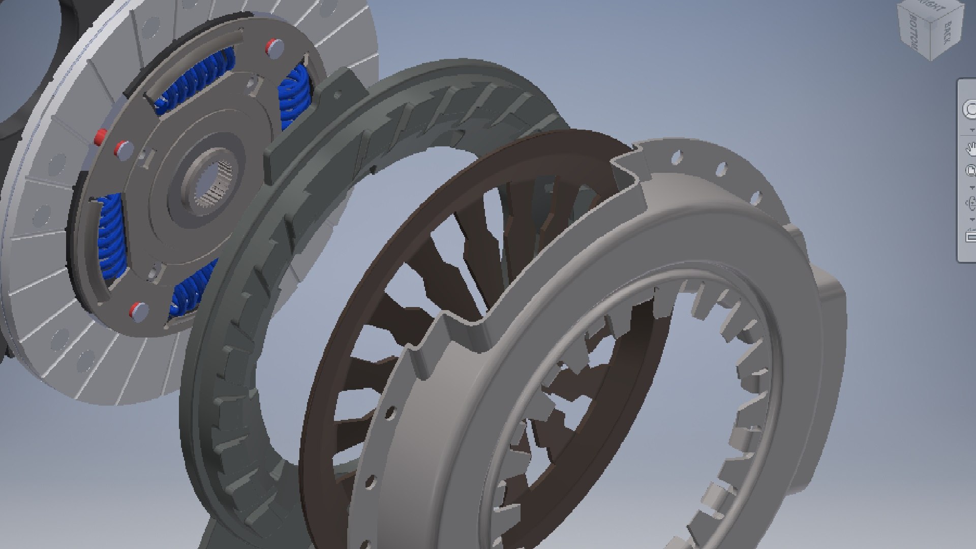 3D Model Engine Flywheel And Manual Clutch Assembly TurboSquid 1806666