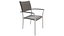 Ratana NEW ROMA STACKING ARM CHAIR  ALUMINIUM ARMREST