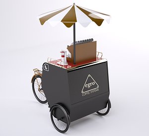 3d model mobile shop coffee