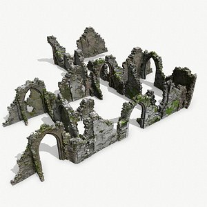 3D old ruins