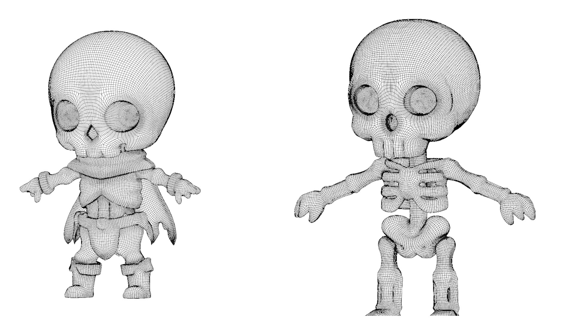 3D Model Skeleton Character Pack - TurboSquid 2400586