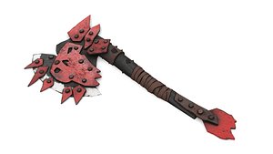 Orc Battle Axe 4 3D