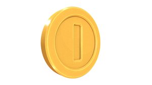 Gold Coin Super Mario Animated