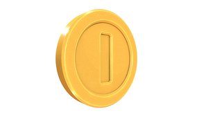 Gold Coin Super Mario Animated