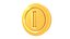 Gold Coin Super Mario Animated