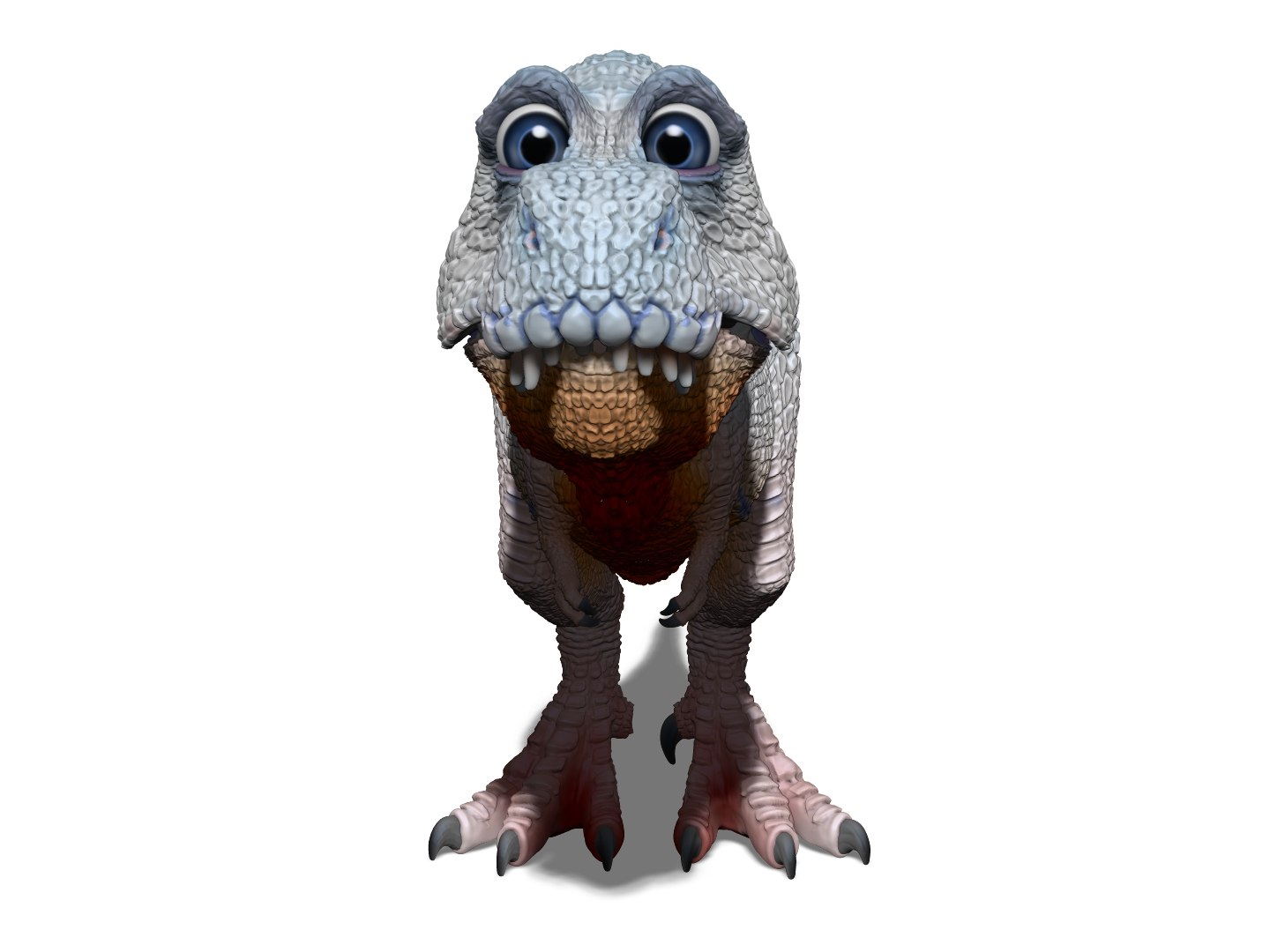 Dinossauro Pixelado Modelo 3D - TurboSquid 1937551