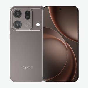 3D OPPO Find X9S Pro Titanium Charcoal model