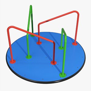 3D Merry-go-round carousel 04