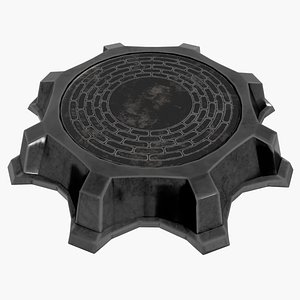 3D pedestal games blender model