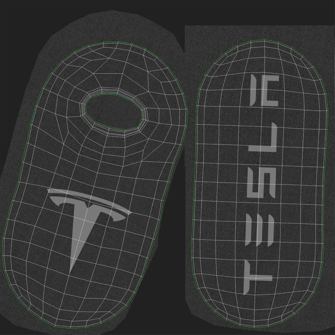 Tesla S Key Fob ~ 3D Model ~ Download #90657494