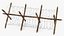 Cheval de Frise Barbed Wire Fence