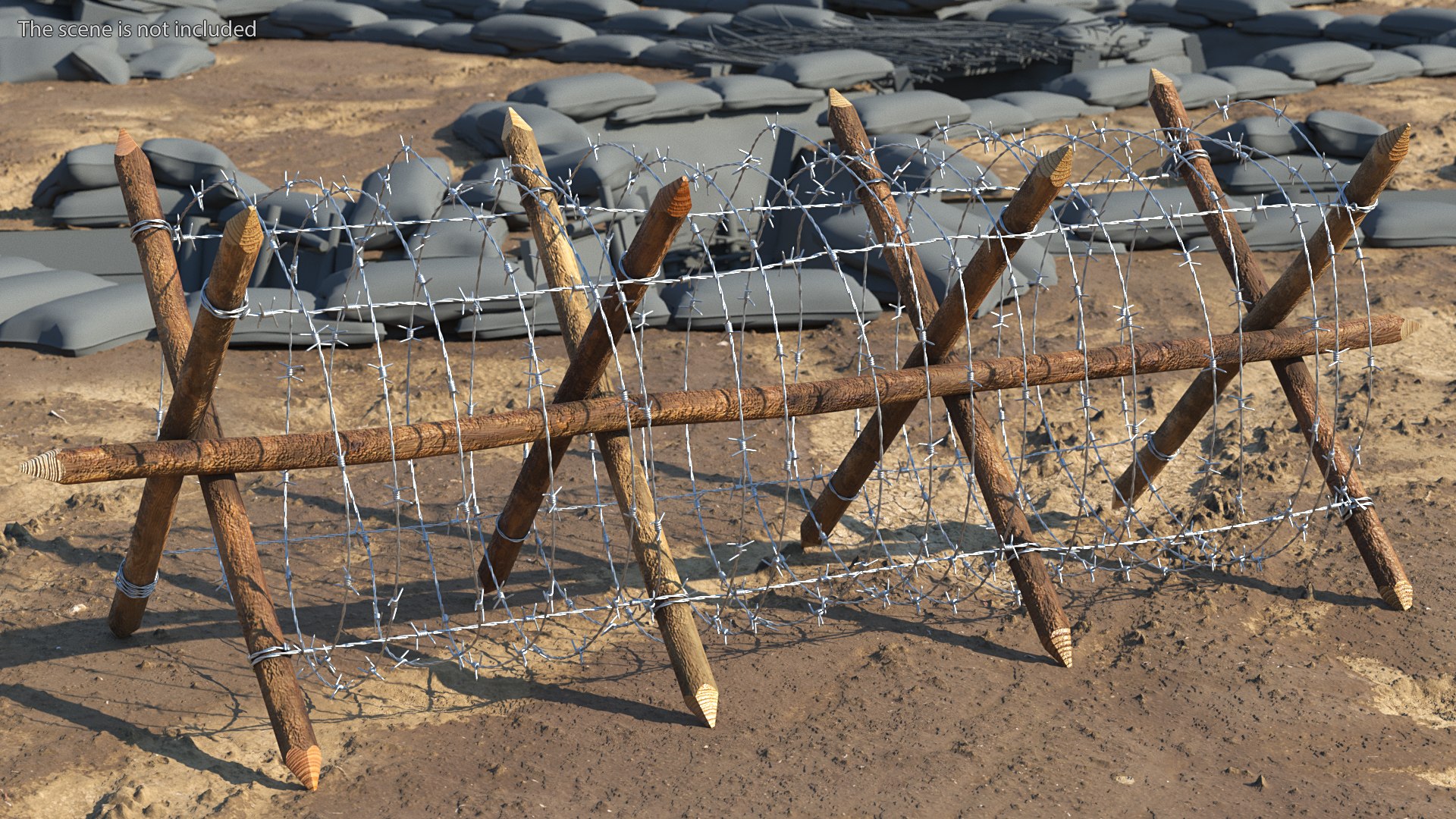 Cheval de Frise Barbed Wire Fence model https://p.turbosquid.com/ts-thumb/Sg/floPqb/9U/chevaldefrisebarbedwirefence3dsmodel002/jpg/1617652429/1920x1080/fit_q87/d341e88c246e0af56b14a424c00feb76e57c370a/chevaldefrisebarbedwirefence3dsmodel002.jpg
