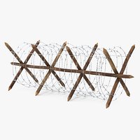 Cheval de Frise Barbed Wire Fence