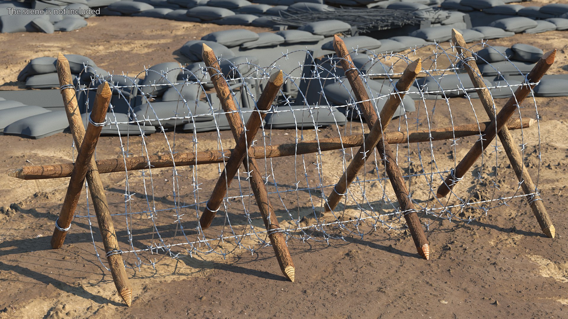 Cheval de Frise Barbed Wire Fence model https://p.turbosquid.com/ts-thumb/Sg/floPqb/m1/chevaldefrisebarbedwirefence3dsmodel003/jpg/1617652438/1920x1080/fit_q87/78e965ba0703721fba80af9886b44a86dff78f66/chevaldefrisebarbedwirefence3dsmodel003.jpg