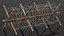 Cheval de Frise Barbed Wire Fence