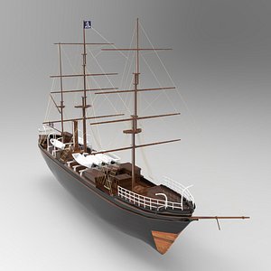 Tall Ship Low-poly 3D model