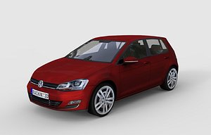 3d model volkswagen golf