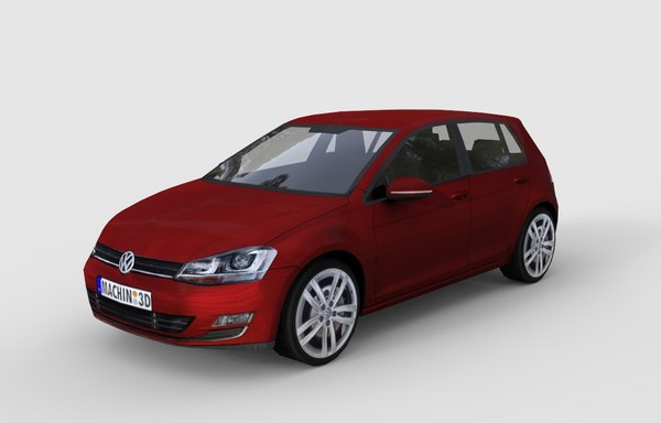 3d model volkswagen golf