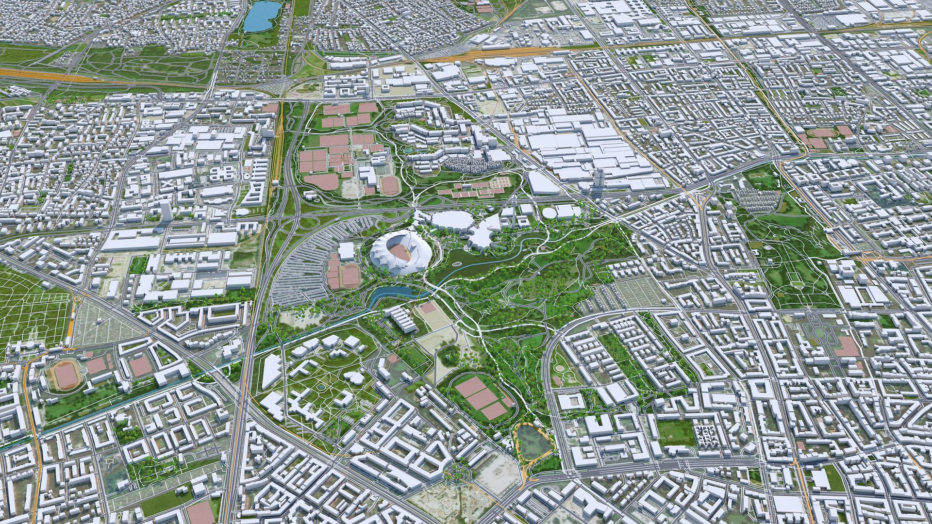 City Area Building Model - TurboSquid 1596489