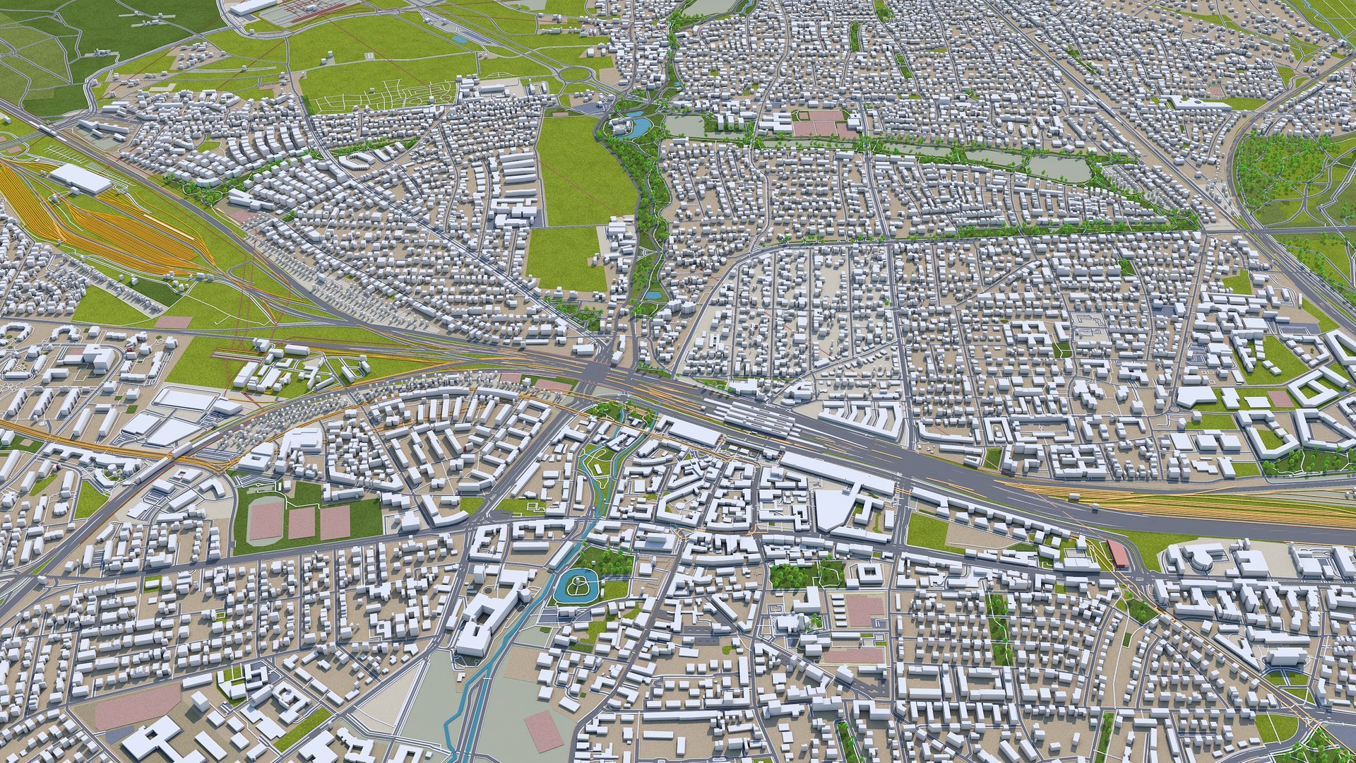 City Area Building Model - TurboSquid 1596489