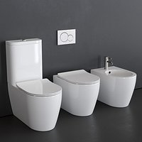 Scarabeo Ceramiche bidet and toilet
