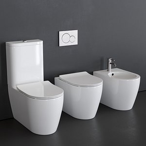 Scarabeo Ceramiche bidet and toilet