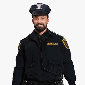 Realistic 3D Police Officer Model