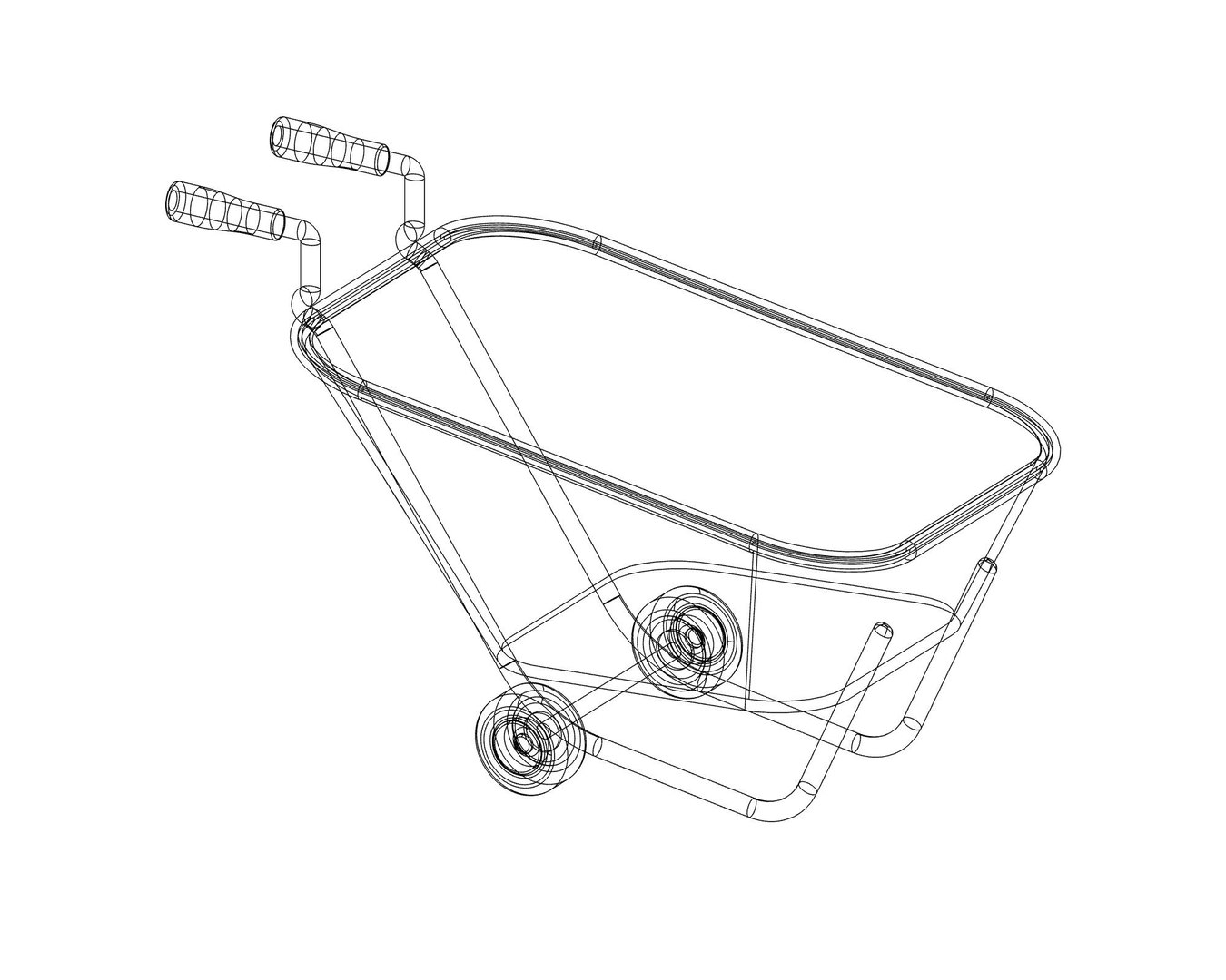 3D Wheelbarrow TurboSquid 2005954