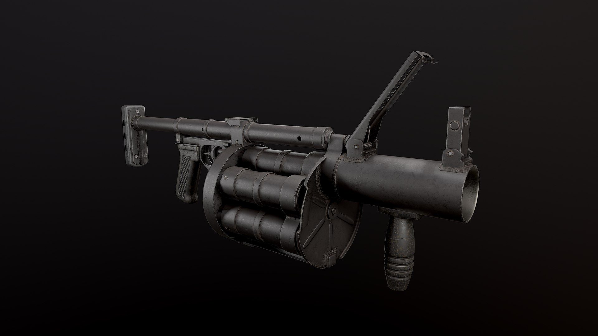 Grenade Launcher 3D Model - TurboSquid 1378384