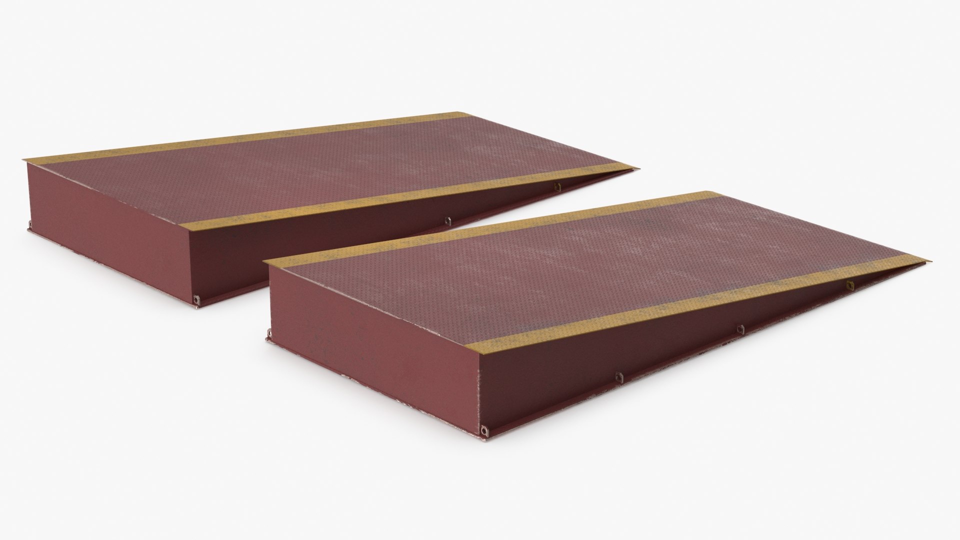 Loading Ramp Red 3D model preview