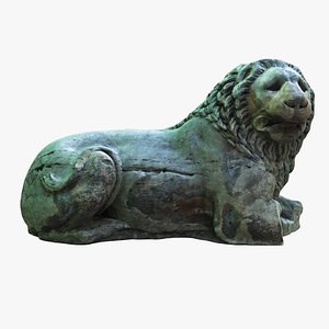 Ancient lion sculpture