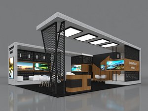 3D booth exhibit stand