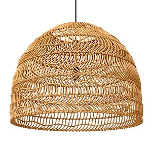 Wicker Hanging Lamp Natural bamboo Large