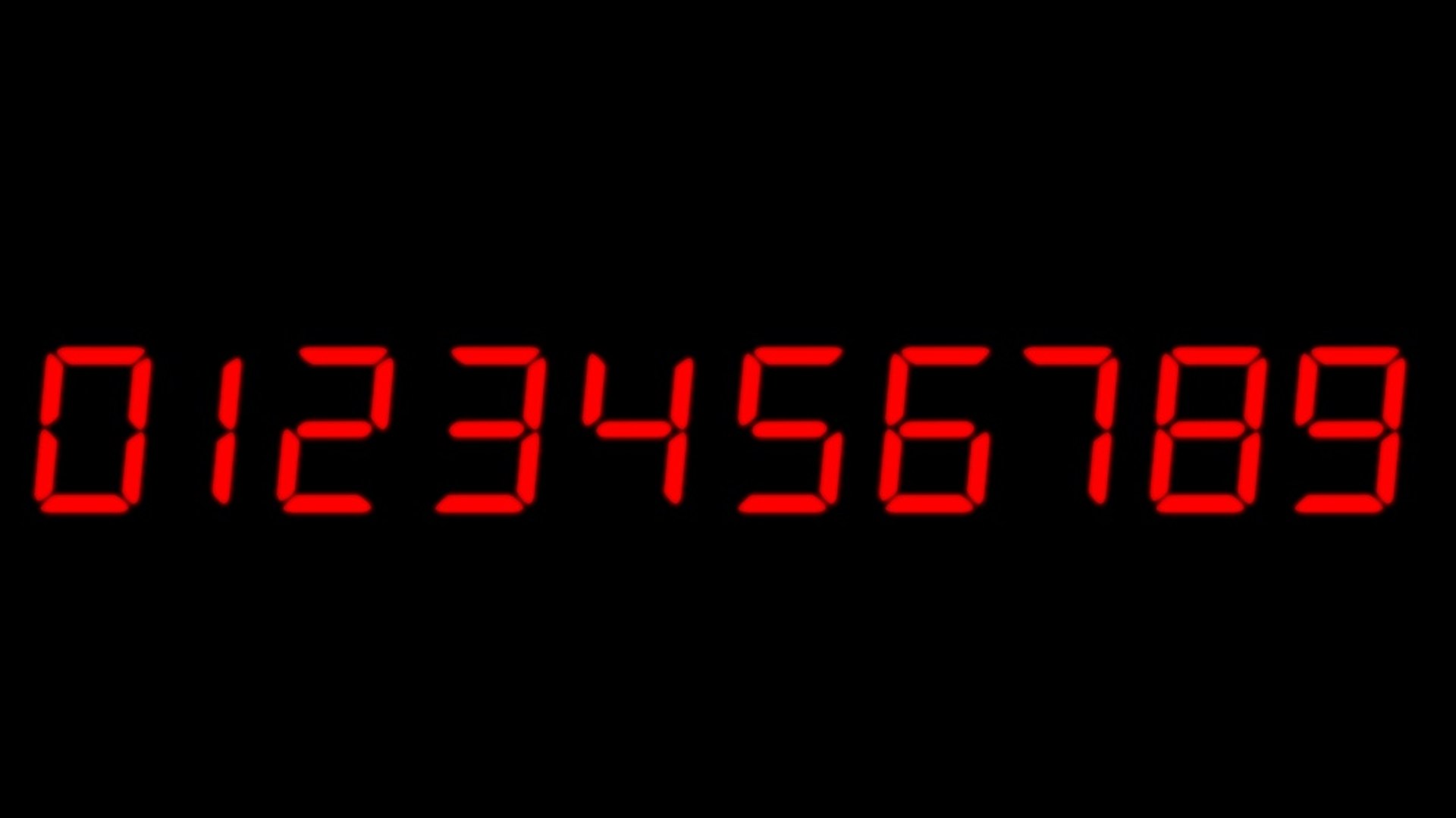 Digital Numbers Timer 3d C4d